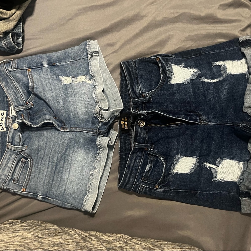 Women's Blue Denim Shorts